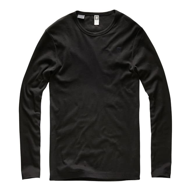 Black Base Logo Cotton T-Shirt - BrandAlley