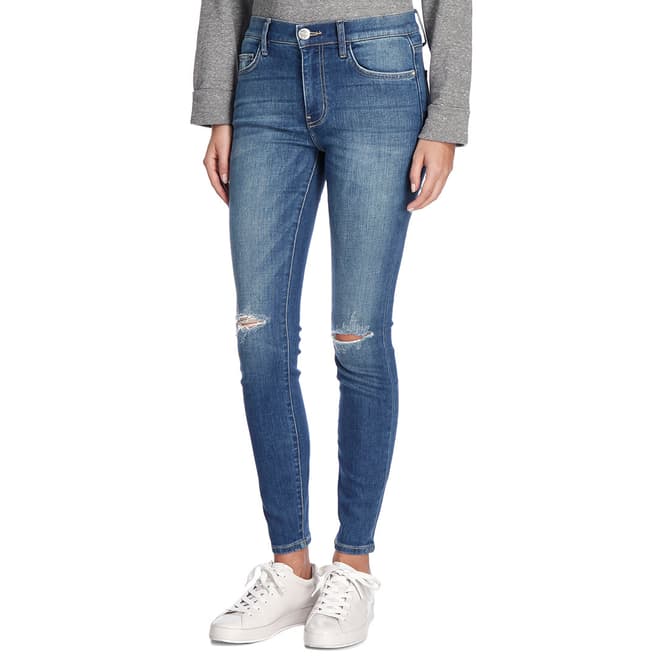 Mid Blue High Waist Ankle Skinny Jeans - BrandAlley