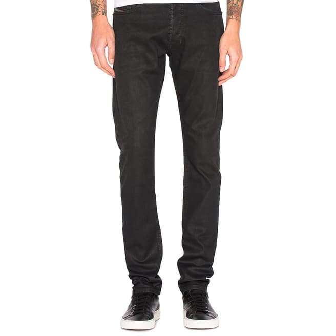 Black Denim Tepphar Slim Stretch Jeans - BrandAlley