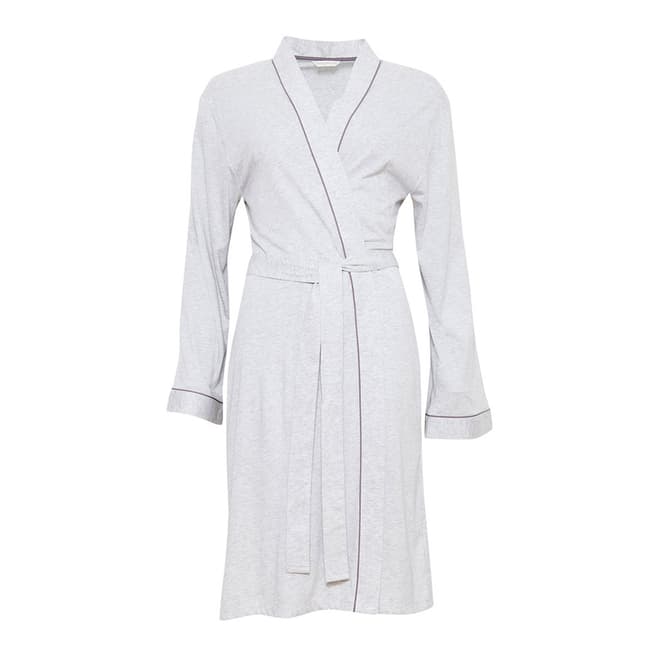 Grey Erica Long Sleeve Knit Long Robe - BrandAlley