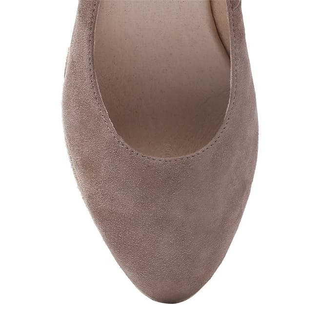 Taupe Suede Wedge Spanish Espadrilles - BrandAlley