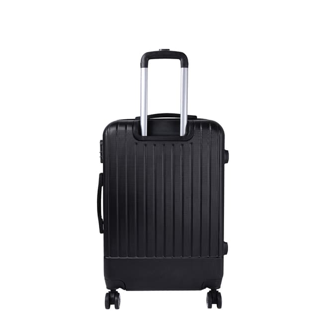 Black 4 Wheel Live Suitcase 45cm - BrandAlley