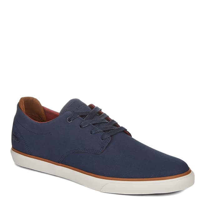 Navy/Tan Leather Esparre Low Trainers - BrandAlley