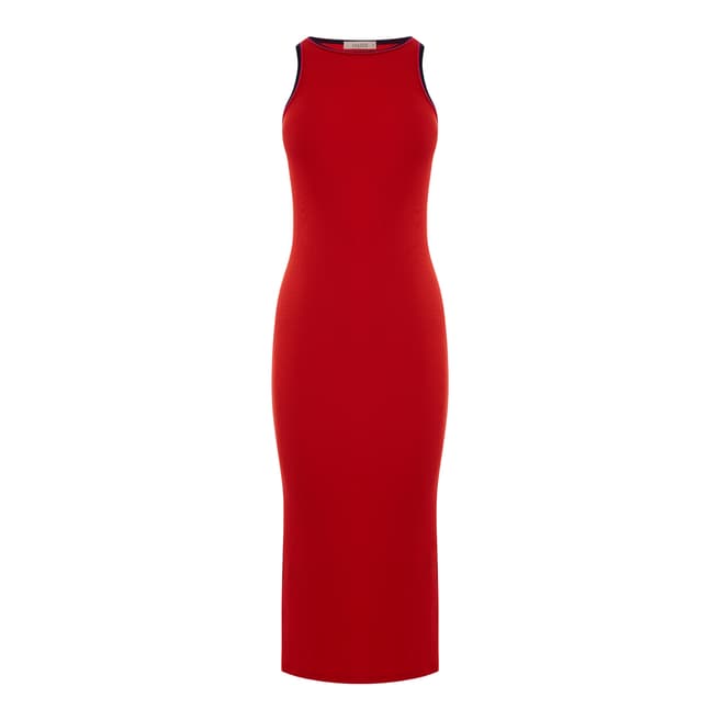 Oasis Red Sleeveless Bodycon Dress - BrandAlley