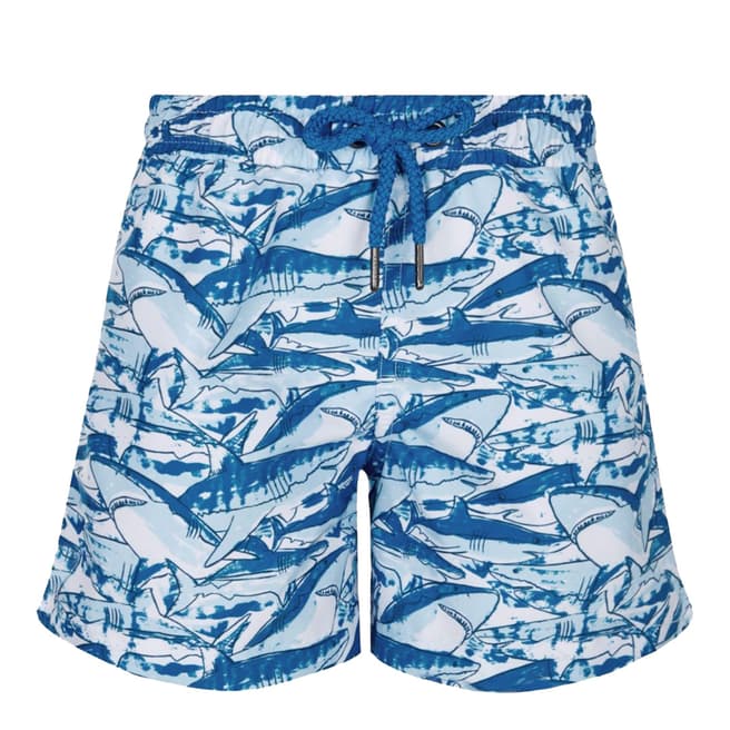 Boys Blue Shark Swim Short - BrandAlley