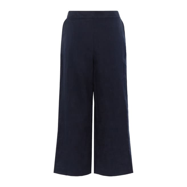 Navy Anise Crop Trousers - BrandAlley