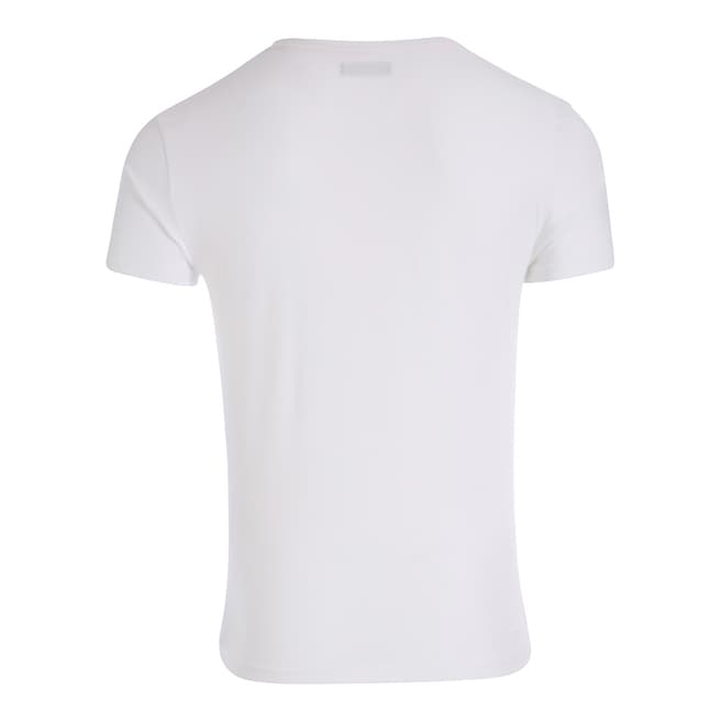 White V Neck Knit T Shirt - BrandAlley