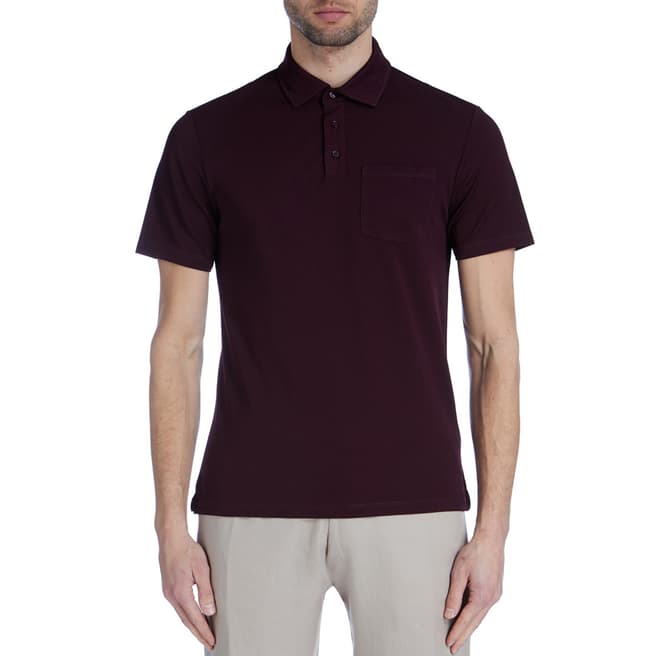 Burgundy Spirit Cotton Polo Shirt - BrandAlley