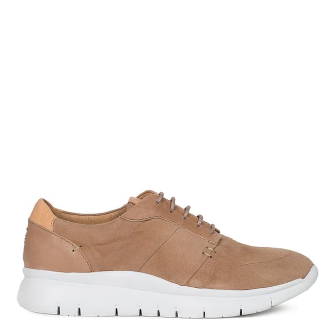 Nude Leather Muro Trainers - BrandAlley
