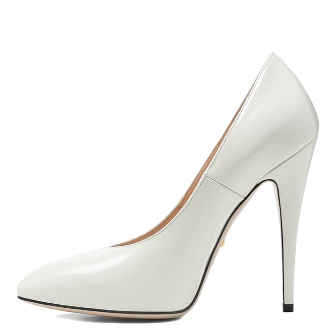 Ivory Leather High Heel Court Shoes - BrandAlley