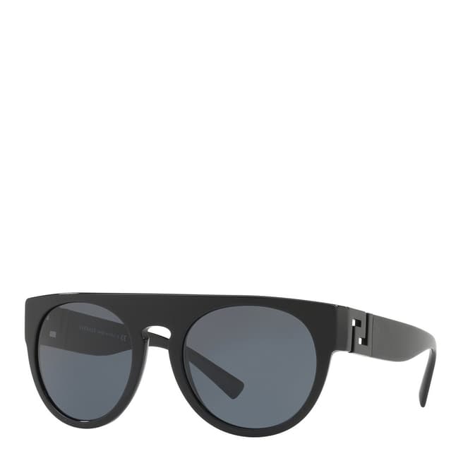 Women's Black Round Versace Sunglasses 55mm - BrandAlley