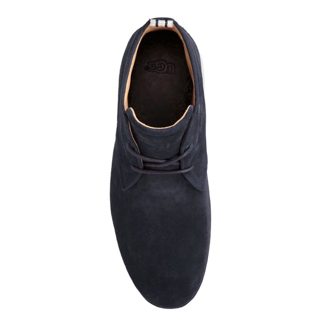 Navy Suede Cali Chukka Boots - BrandAlley