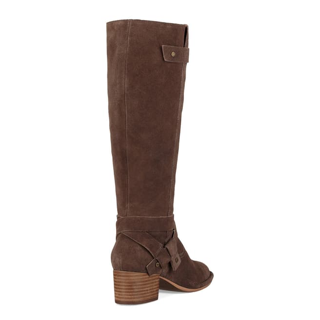Brown Suede Bandara Tall Boots - BrandAlley