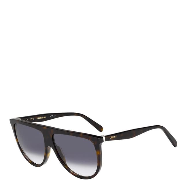 Women's Dark Brown Thin Shadow Celine Sunglasses 61mm - BrandAlley