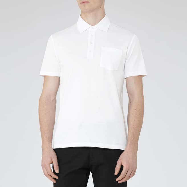 White Spirit Cotton Pique Polo Shirt - BrandAlley