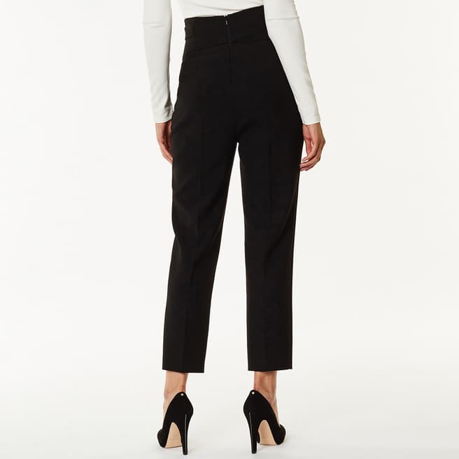 Black Corsetry Tailored Trousers - BrandAlley
