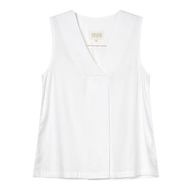 White Pleat Front Cami - BrandAlley
