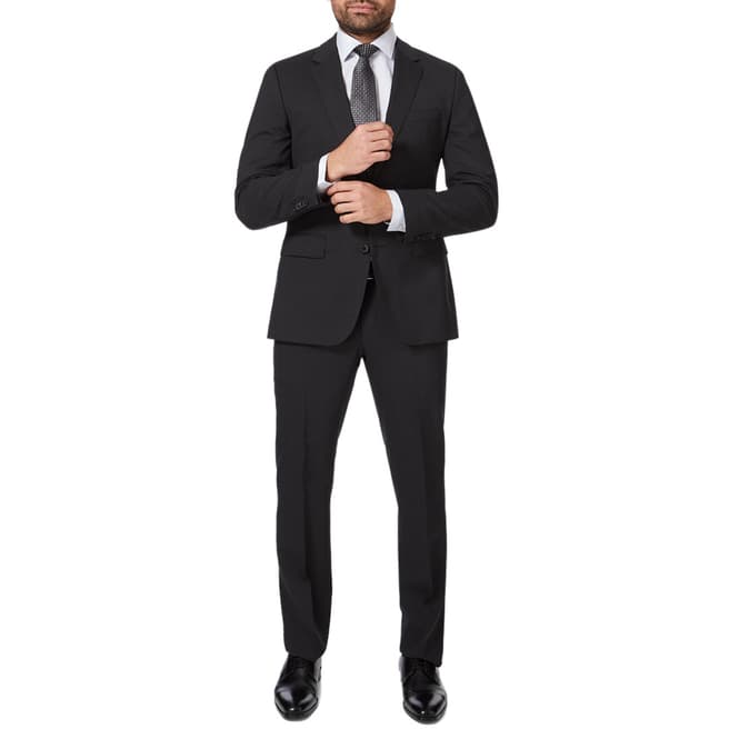 Charcoal Shout Wool Blend Suit Trousers - BrandAlley