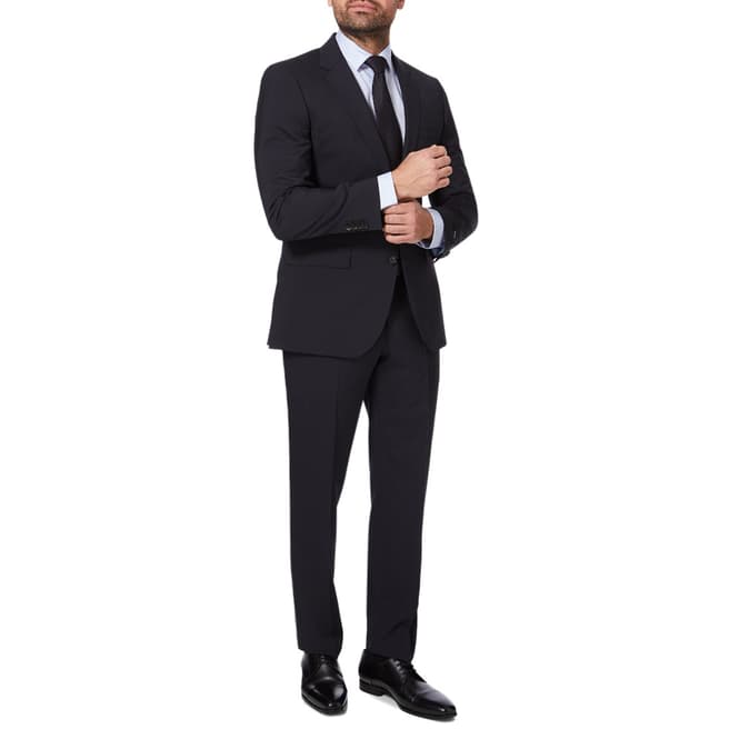 Navy Shout Wool Blend Suit Trousers - BrandAlley