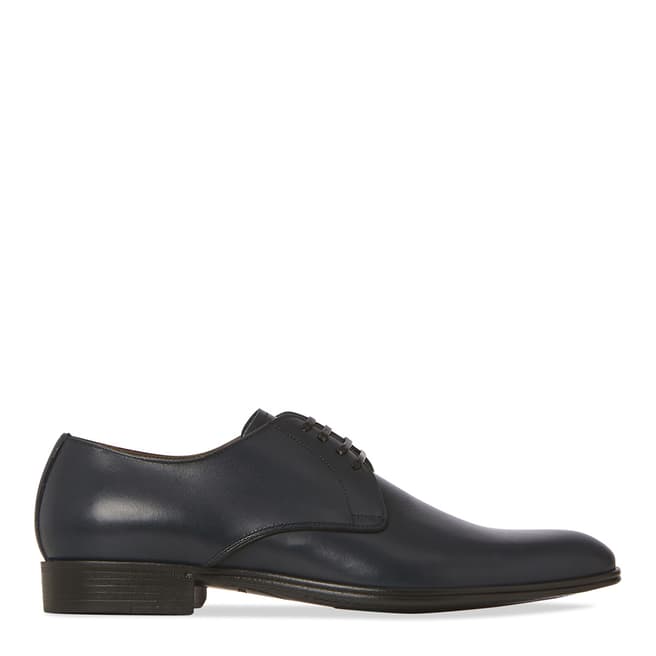 Dark Navy Leather Formal Shoes - BrandAlley