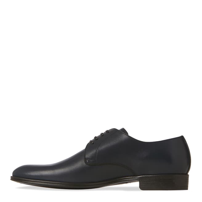 Dark Navy Leather Formal Shoes - BrandAlley
