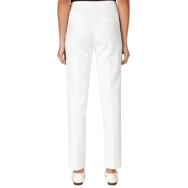 White Tailored Sculpted Trousers - BrandAlley