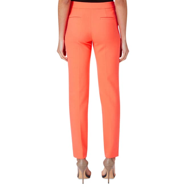 Bright Orange Tailored Sculpted Trousers - BrandAlley