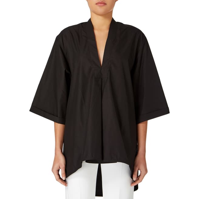 Black Oversized Cotton Shirt - BrandAlley