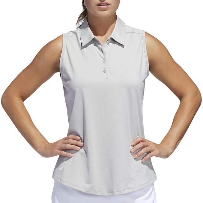 Grey Ultimate365 Sleeveless Polo Shirt - BrandAlley