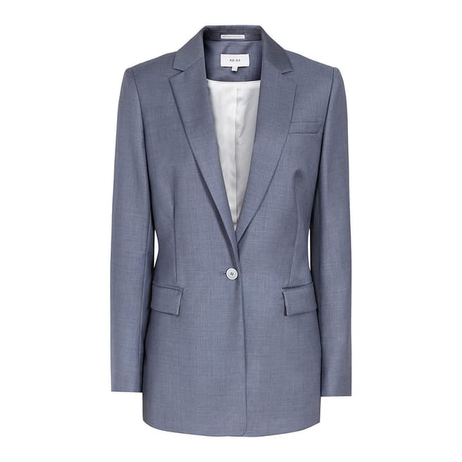 Blue Leyton Tailored Wool Jacket - BrandAlley