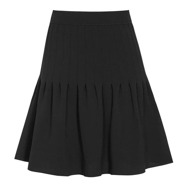 Black Lexi Pin Tuck Skirt - BrandAlley