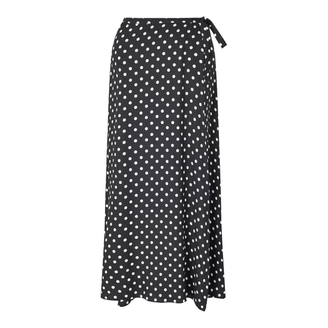 Black/White Cecile Wrap Skirt - BrandAlley