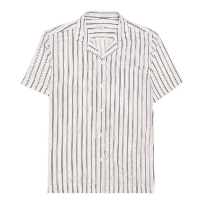 White Hansel Regular Stripe Shirt - BrandAlley