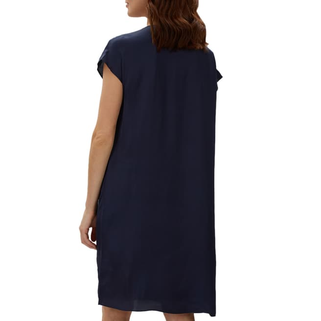Navy Double Layer dress - BrandAlley