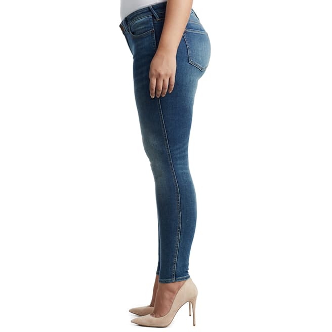 Smoky Blue Halle Mid Rise Perfect Jeans - BrandAlley