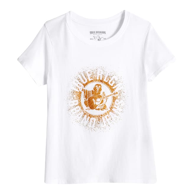Sparkle Buddha White T Shirt - BrandAlley
