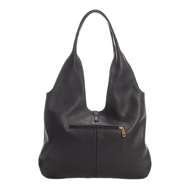 Black Leather Tassel Detail Bag - BrandAlley