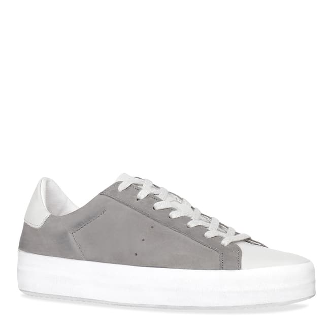 Grey Safia Suede Leather Lace Up Shoe - BrandAlley