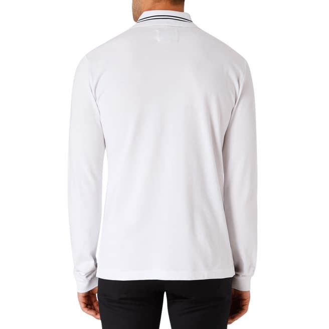 White Long Sleeve Polo Shirt - BrandAlley