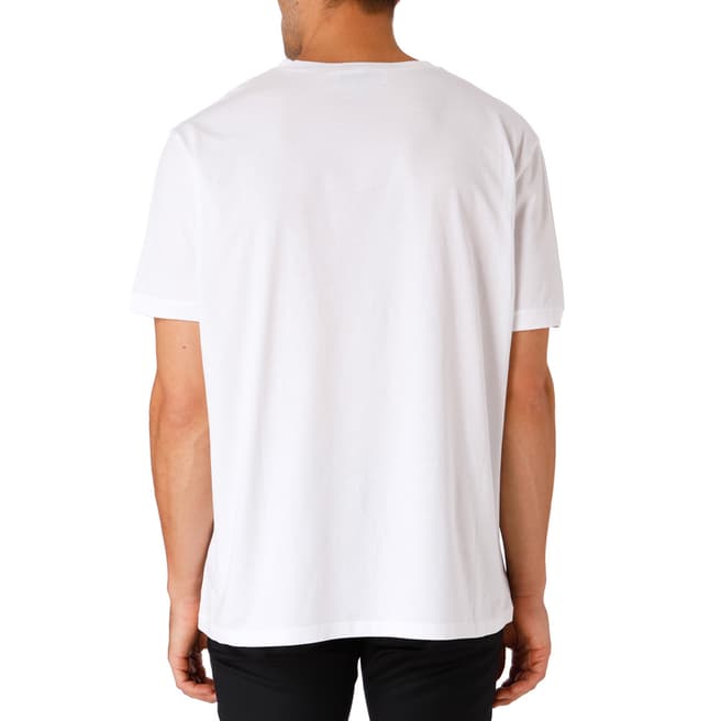 White Printed Oversized T-Shirt - BrandAlley