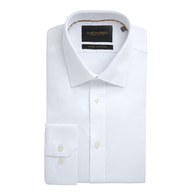 White Cotton Tailored Fit Shirt - BrandAlley