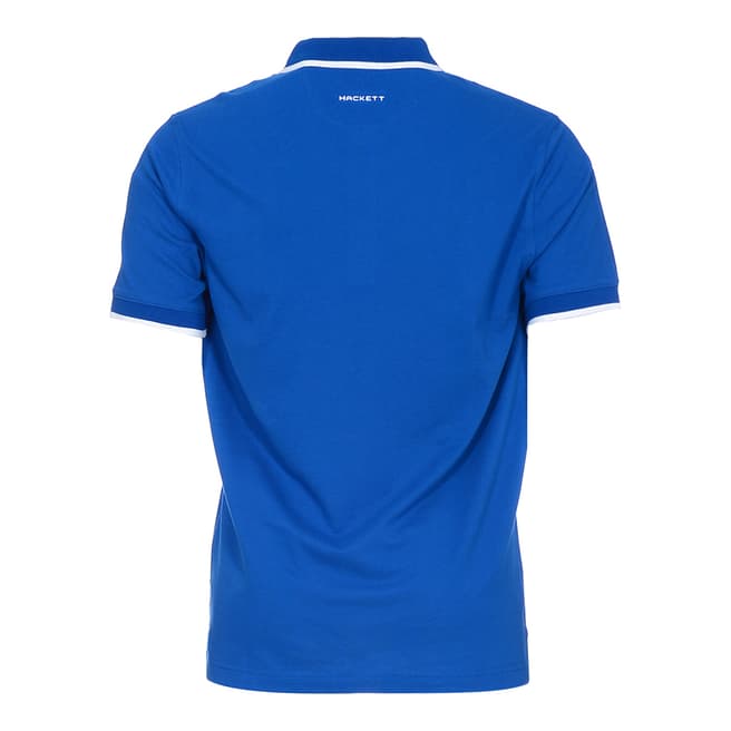Blue Cotton Pique Polo Shirt - BrandAlley