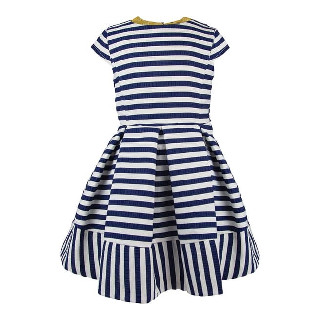 Navy Bold Stripe Scarlett Dress - BrandAlley