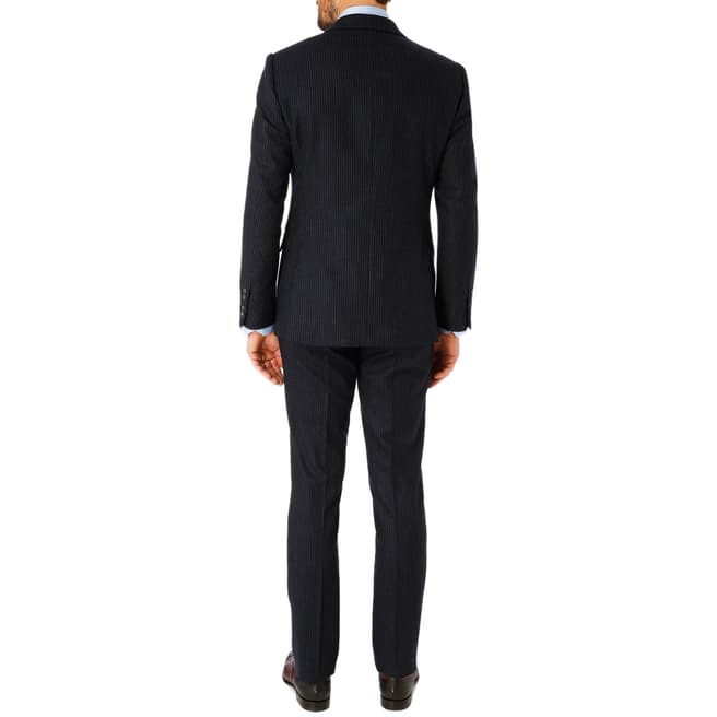 Navy Mayfair Tailored Wool Suit - BrandAlley
