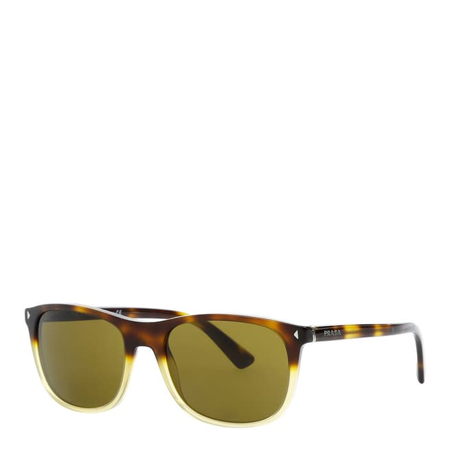Men's Tortoise Prada Sunglasses 57mm - BrandAlley