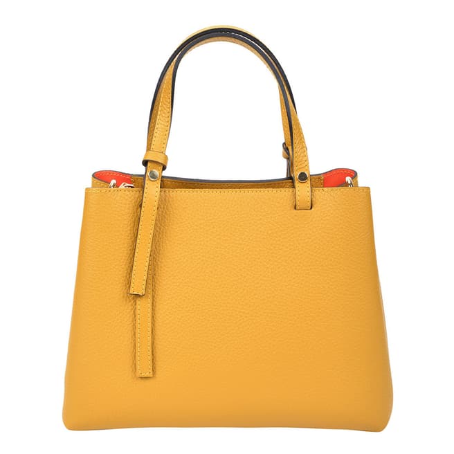 Yellow Leather Handbag - BrandAlley