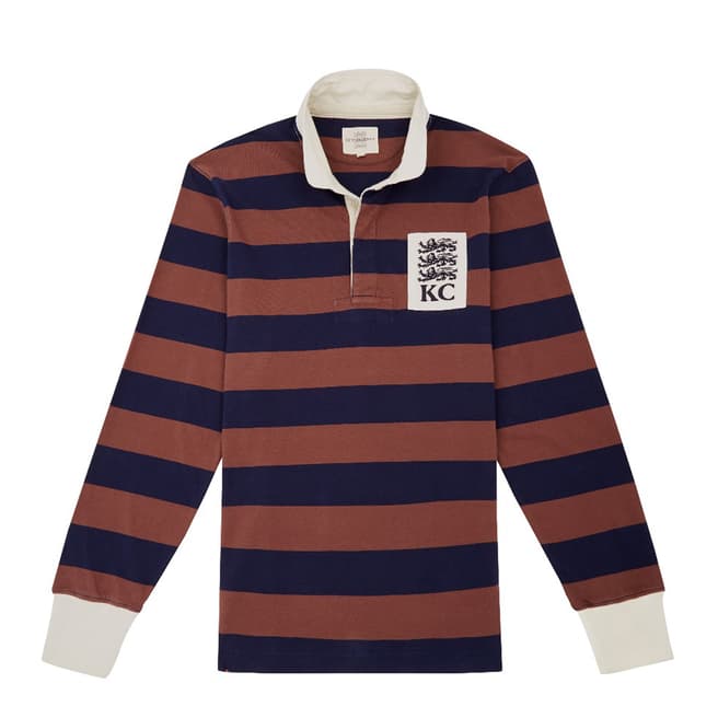 Navy Stripe Kingsgate Rugby Shirt - BrandAlley