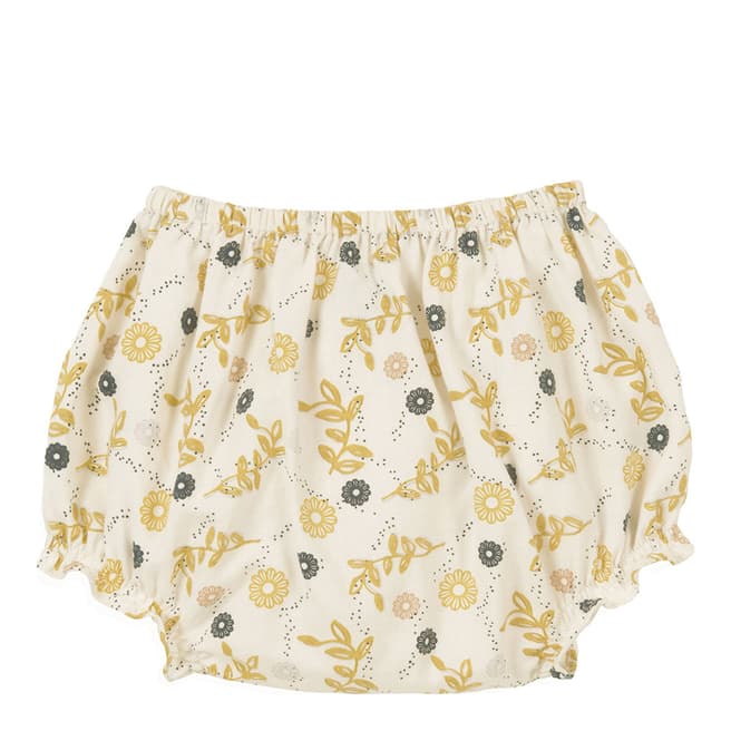 Off White/Yellow Pollen Print Twill Cecily Bloomers - BrandAlley