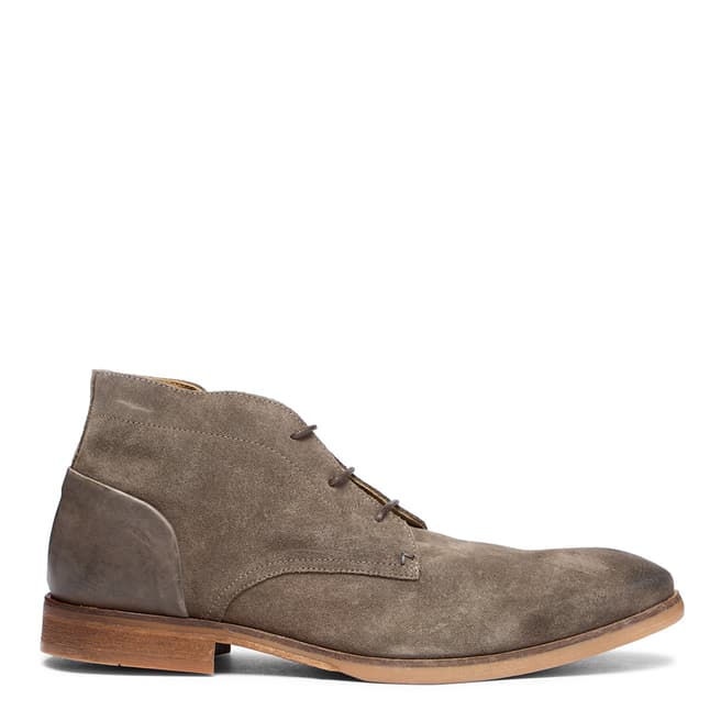 Stone Suede Ryecroft Lace Up Boots - BrandAlley