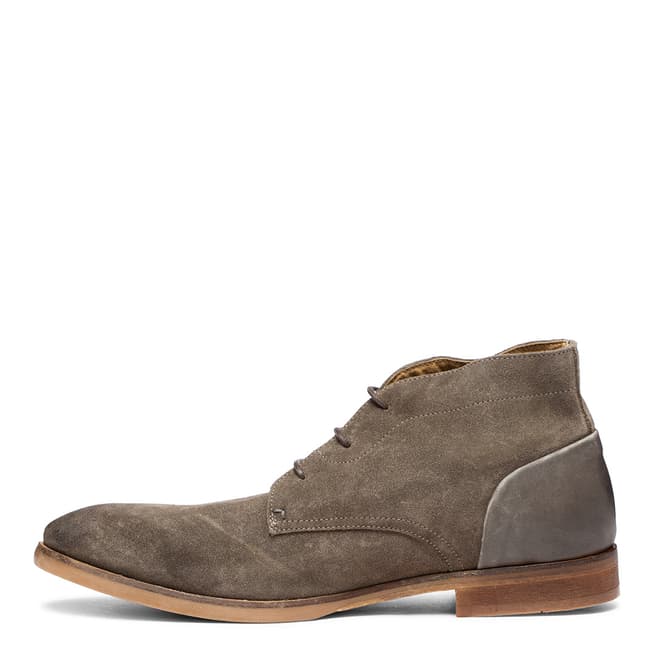 Stone Suede Ryecroft Lace Up Boots - BrandAlley